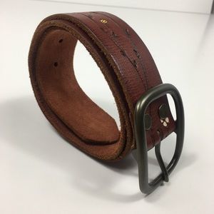 GAP Floral Detail Leather Belt